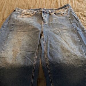 Elegant Blue Wide Leg Women's Jeans